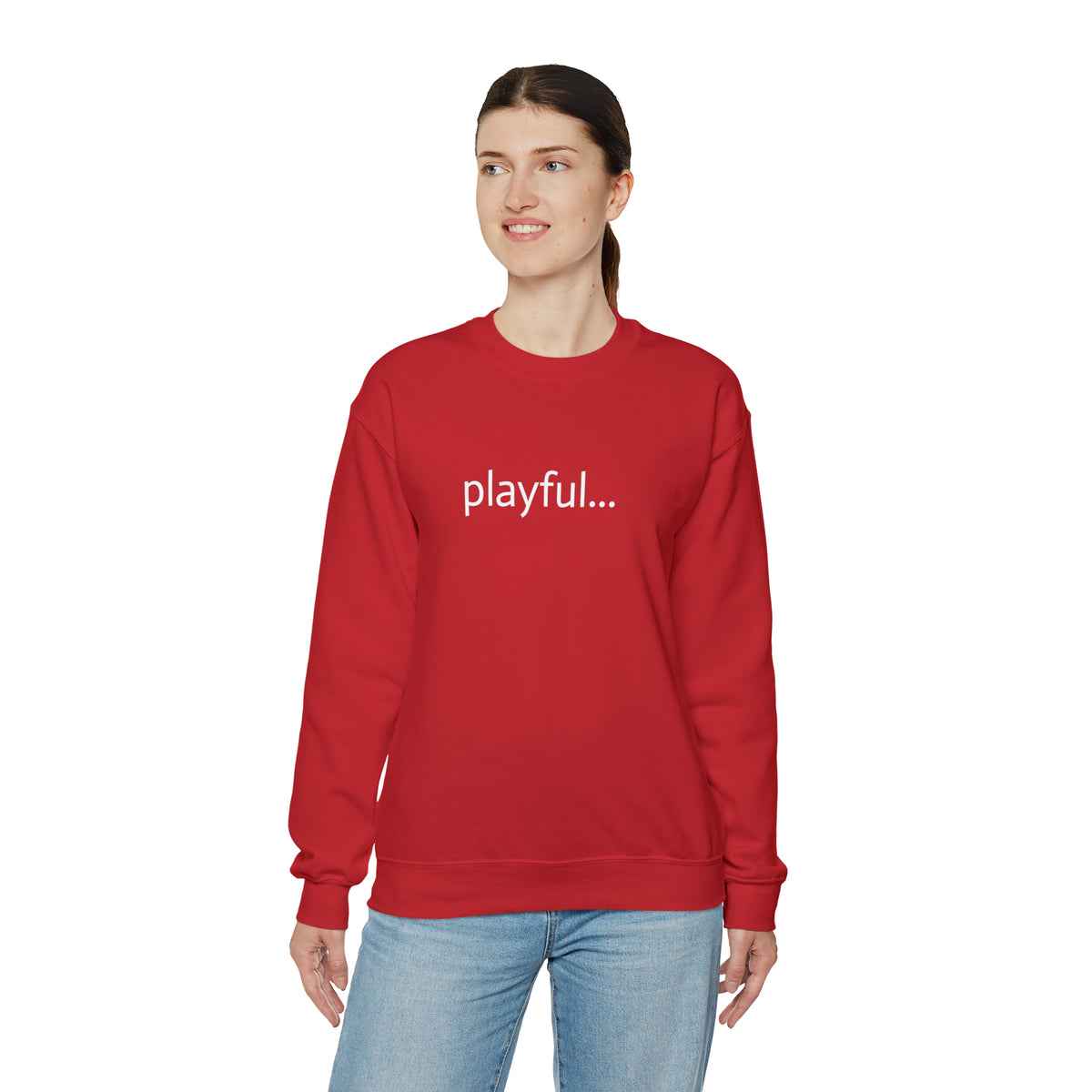 Playful... (Unisex) Heavy Blend™ Crewneck Sweatshirt