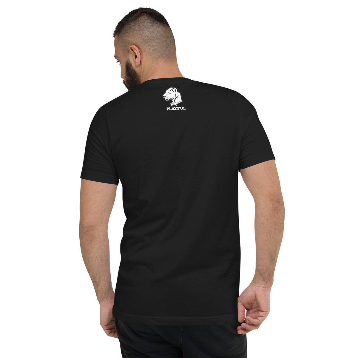 Playful Golfer Embroidered Men's V-Neck T-Shirt