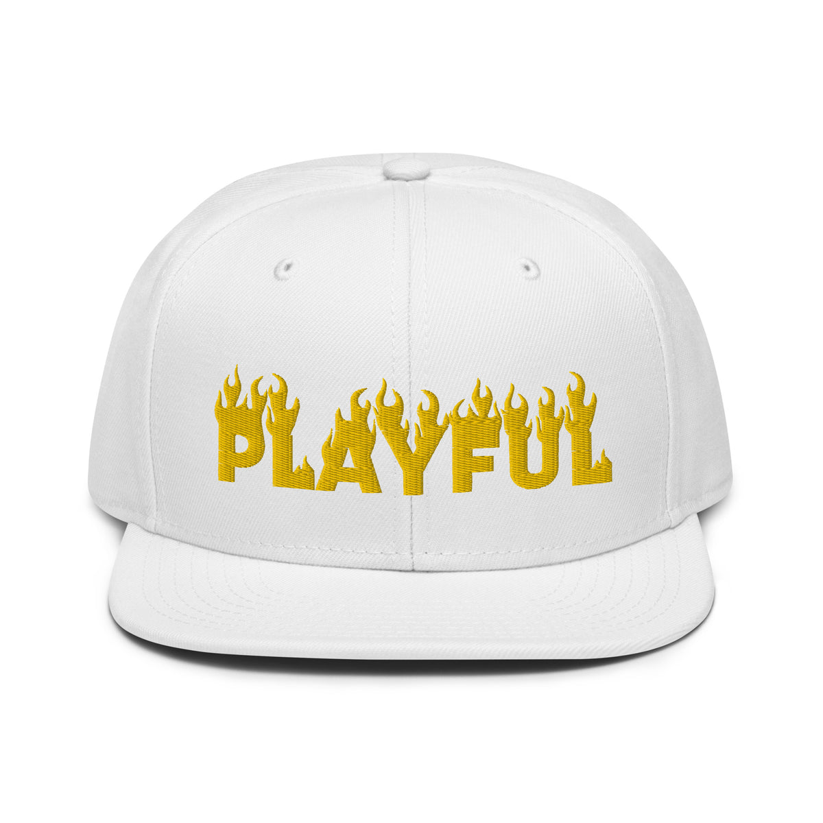 Playful Fire (Yellow) Snapback Hat