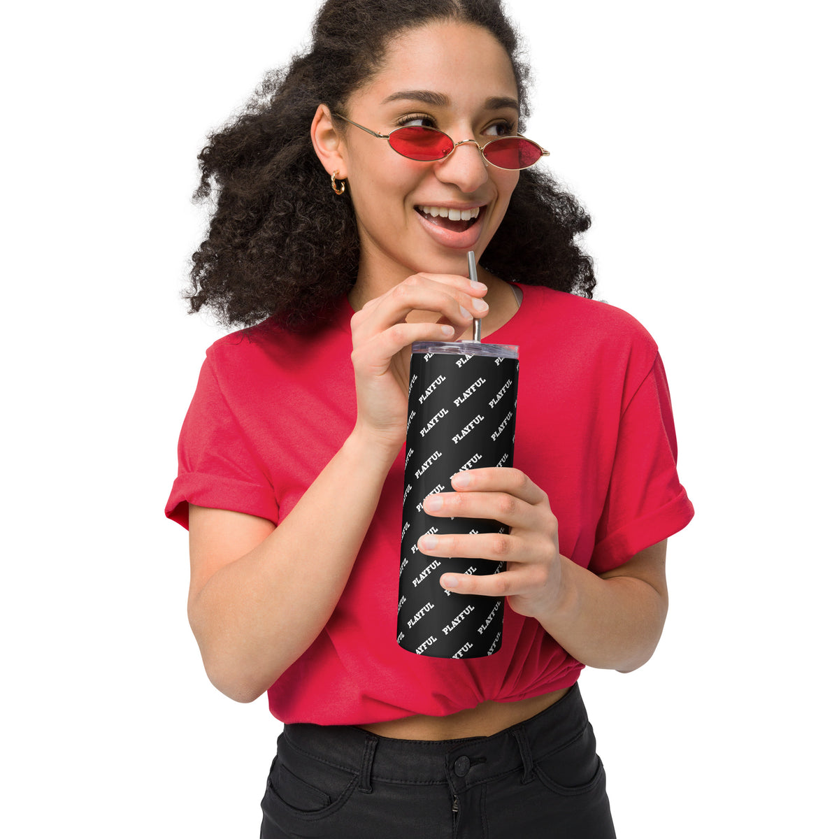 Playful Stainless Steel Tumbler