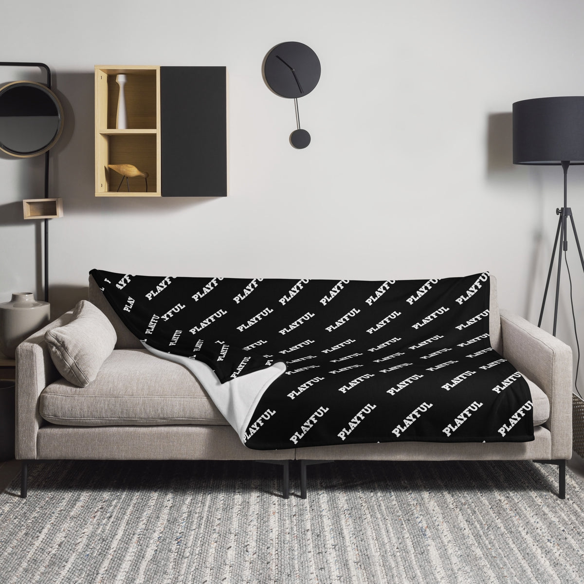 Playful AOP Throw Blanket