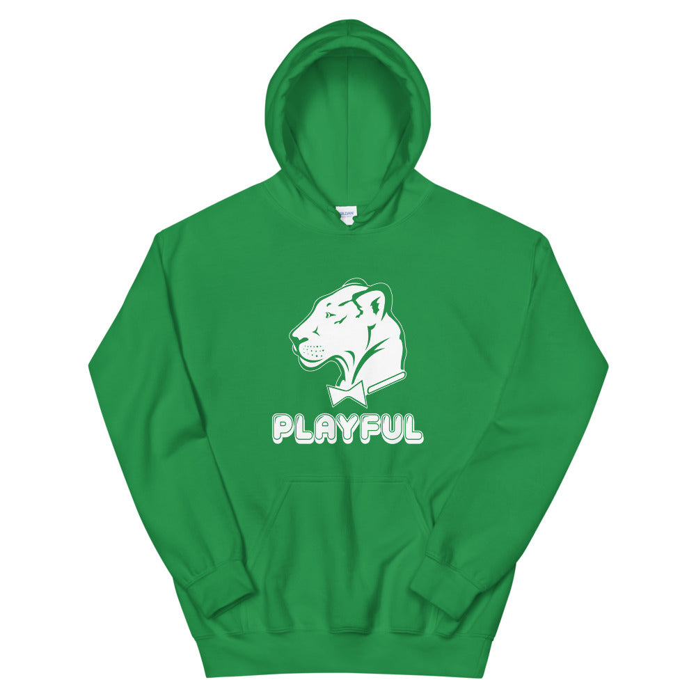 Playful Bubble White Logo (Unisex) Hoodie
