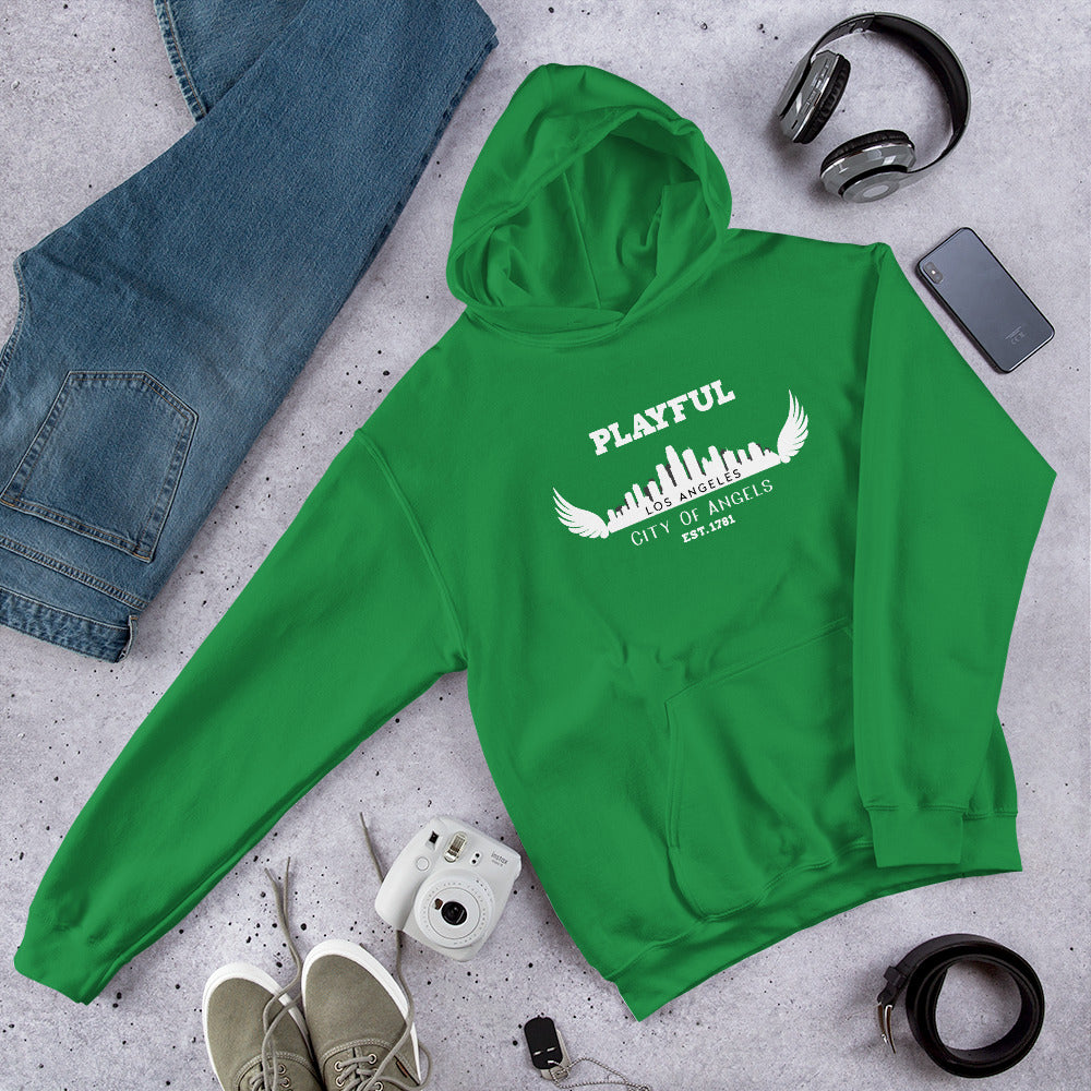 Playful Los Angeles City of Angels (Unisex) Hoodie