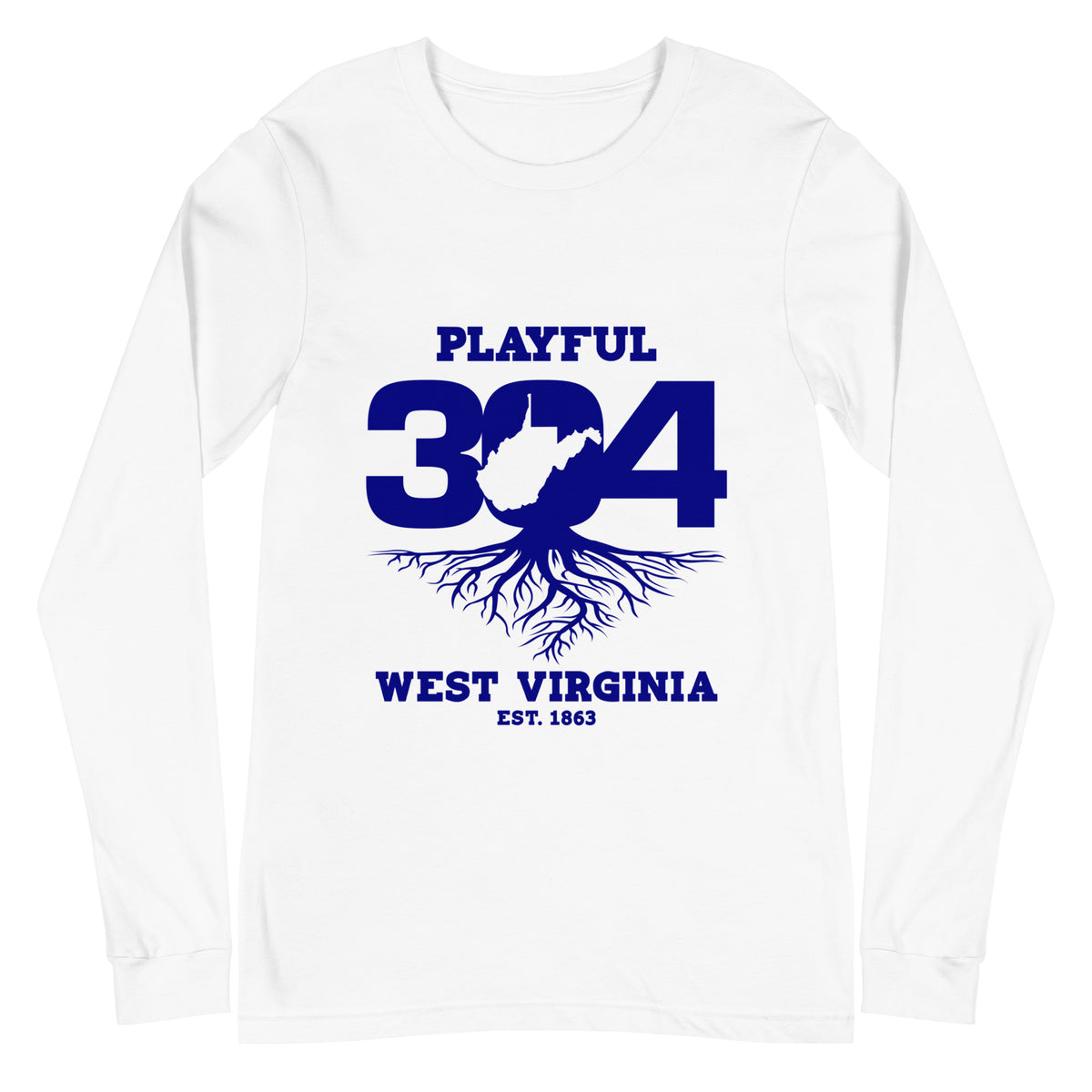 Playful WV - Blue (Unisex) Long Sleeve Tee