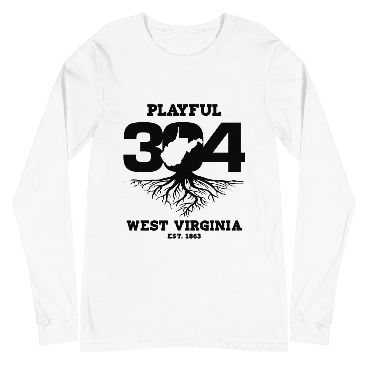Playful WV - Black (Unisex) Long Sleeve Tee