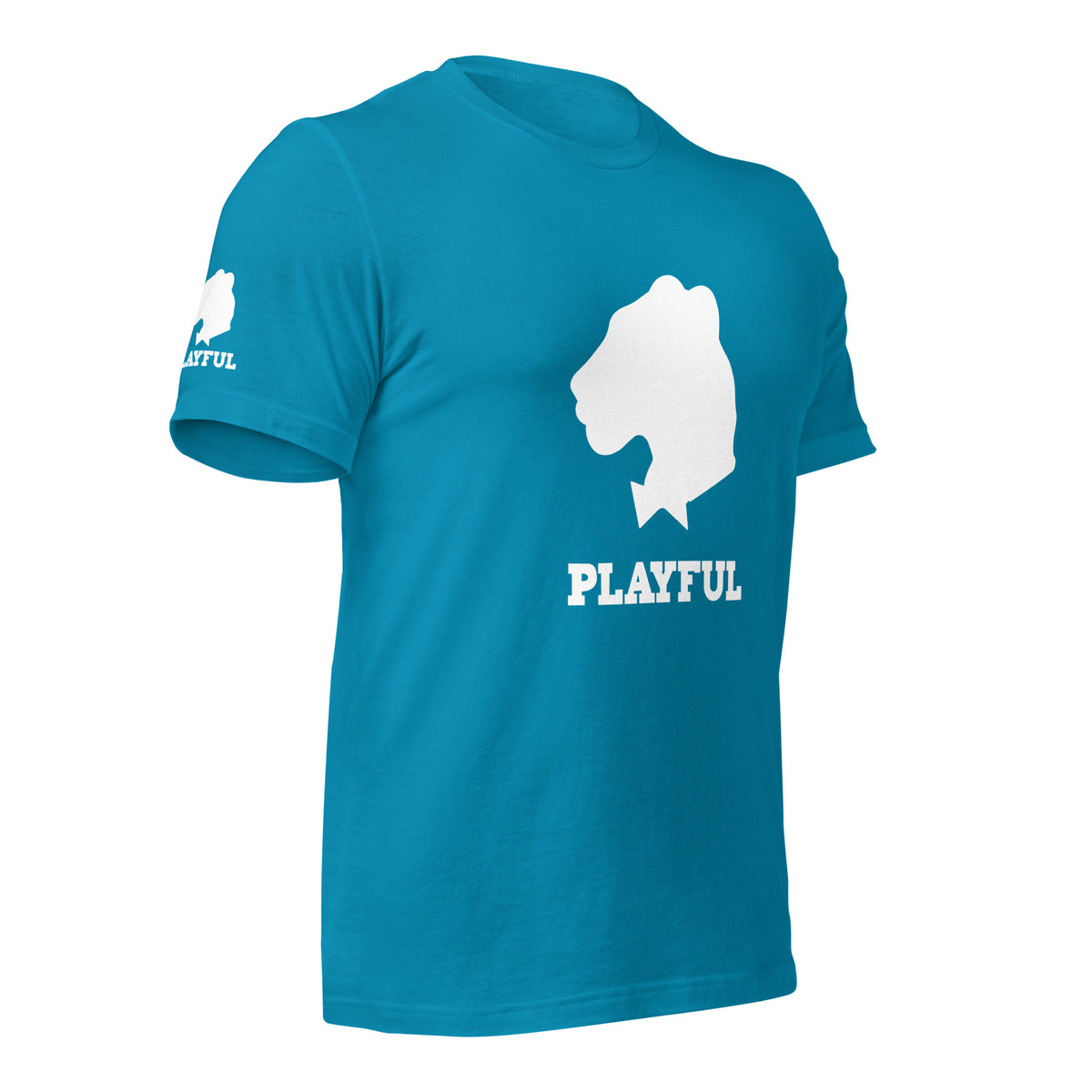 Playful White Out Logo (Unisex) T-Shirt