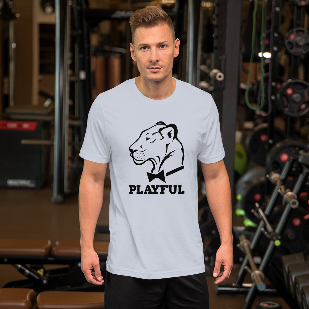 Playful Classic Black Short-Sleeve (Unisex) T-Shirt