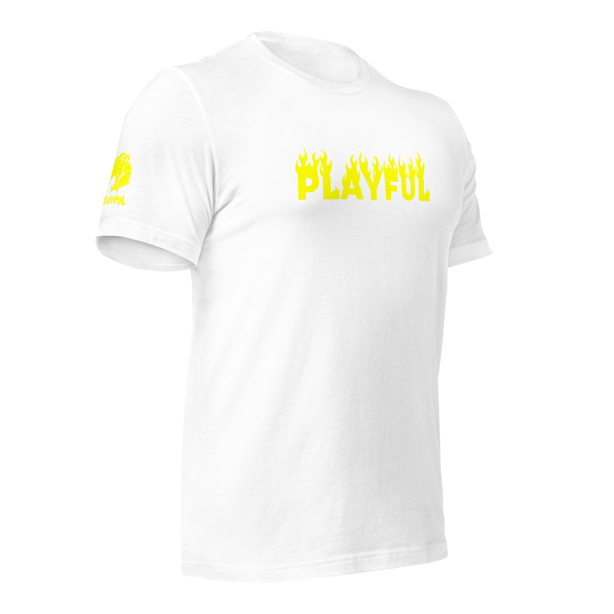 Playful Fire (Yellow) (Unisex) T-Shirt