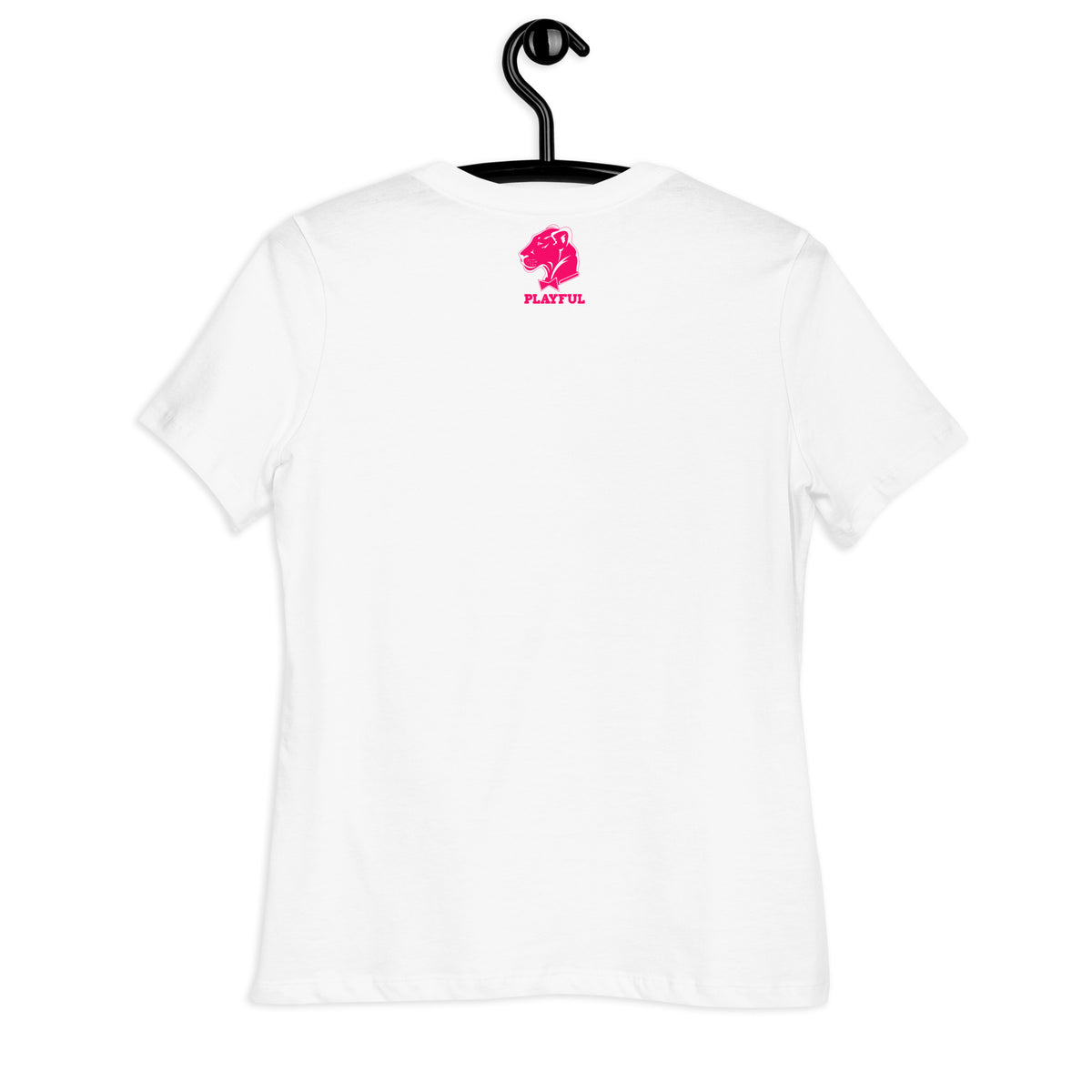 Playful Cougar (Pink) Ladies Relaxed T-Shirt