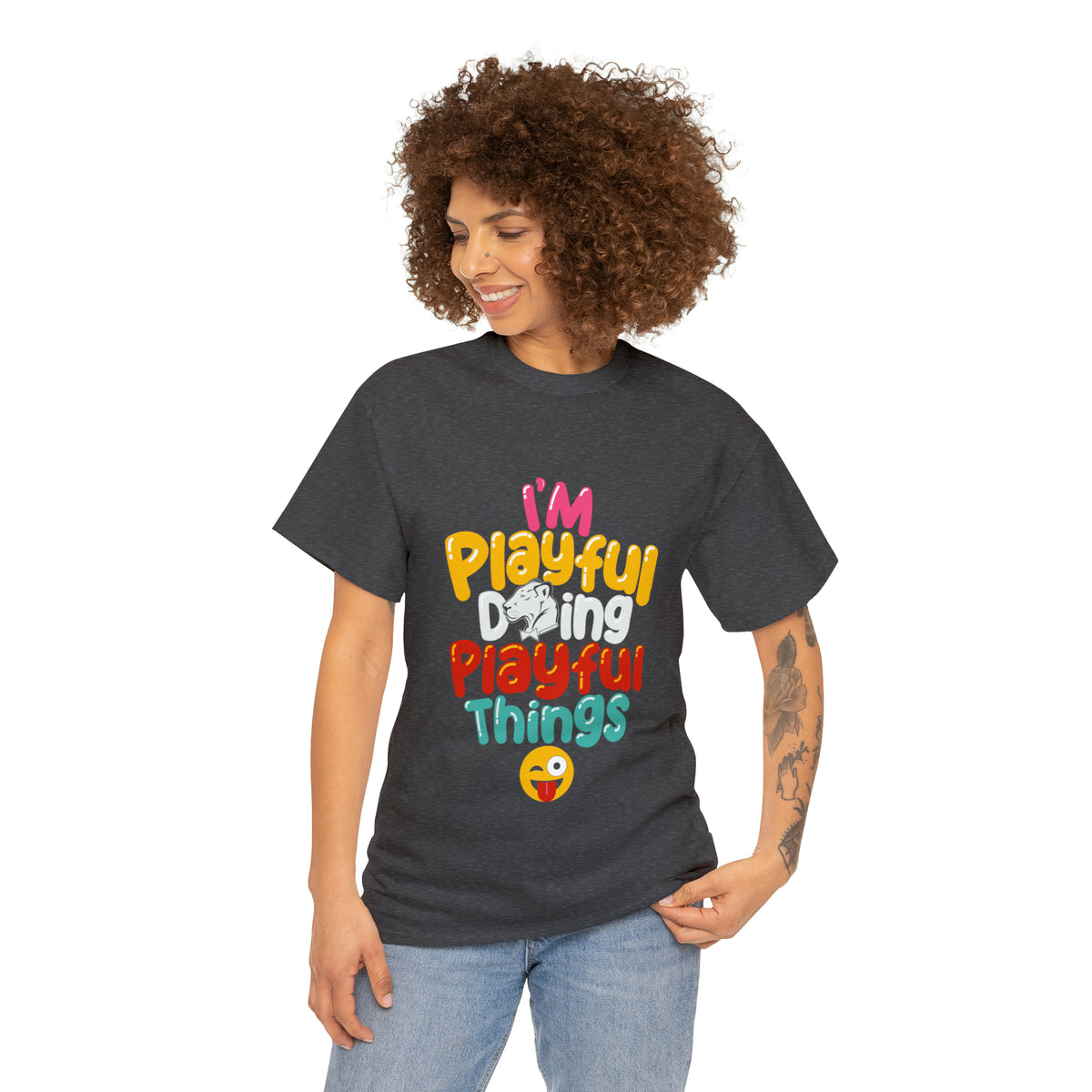 I'm Playful Doing Playful Things (Unisex) Heavy Cotton Tee