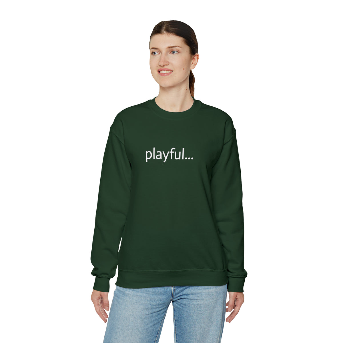 Playful... (Unisex) Heavy Blend™ Crewneck Sweatshirt