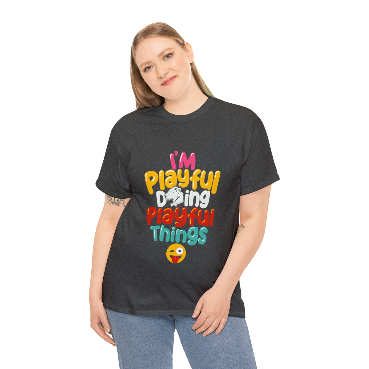 I'm Playful Doing Playful Things (Unisex) Heavy Cotton Tee