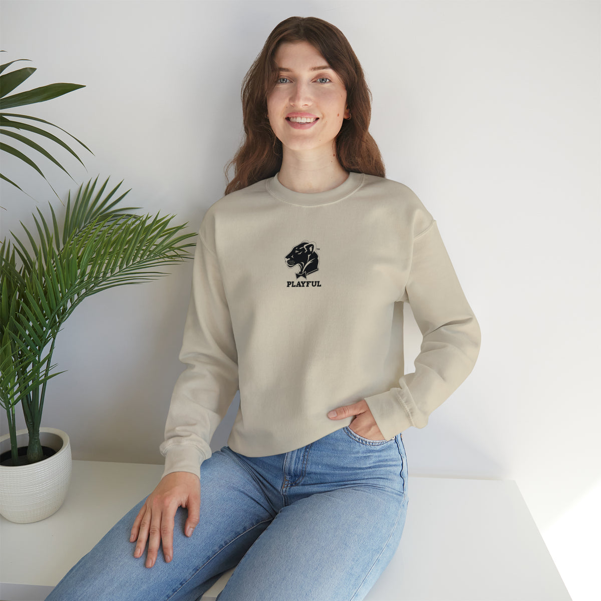 Playful Unisex Heavy Blend™ Crewneck Sweatshirt