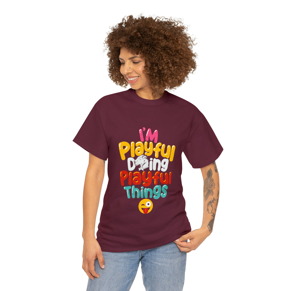 I'm Playful Doing Playful Things (Unisex) Heavy Cotton Tee