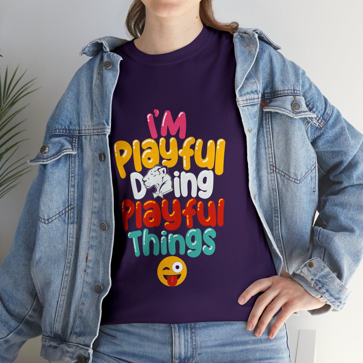 I'm Playful Doing Playful Things (Unisex) Heavy Cotton Tee