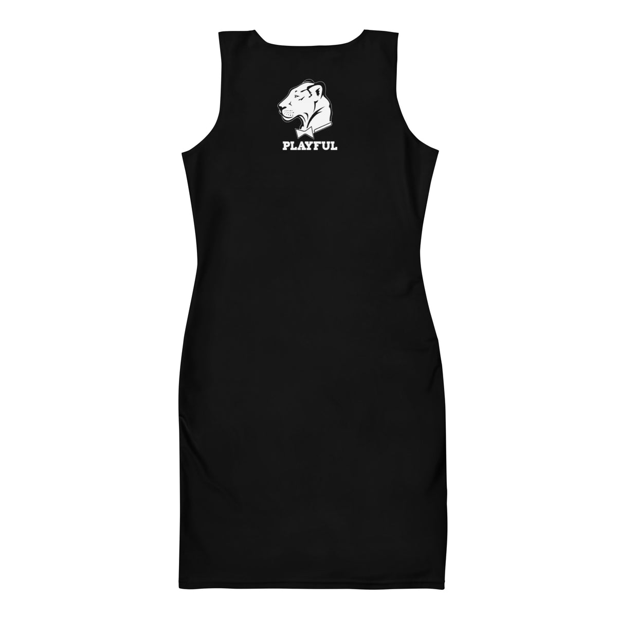 Playful & Frisky - White Sublimation Fitted Dress