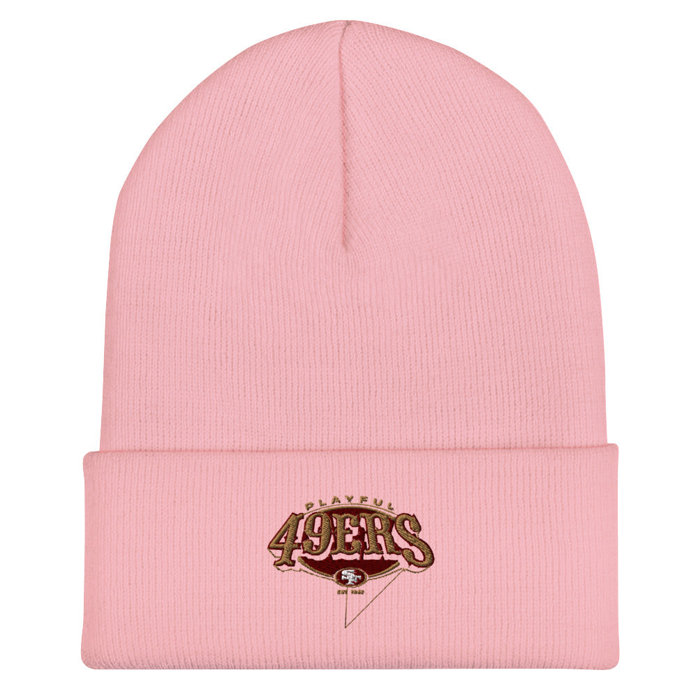 Playful 49ers Cuffed Beanie