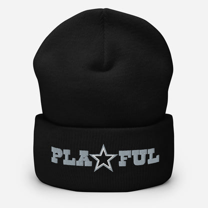 Playful Cowboys Cuffed Beanie