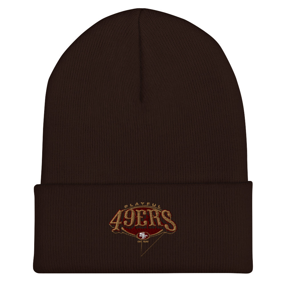 Playful 49ers Cuffed Beanie
