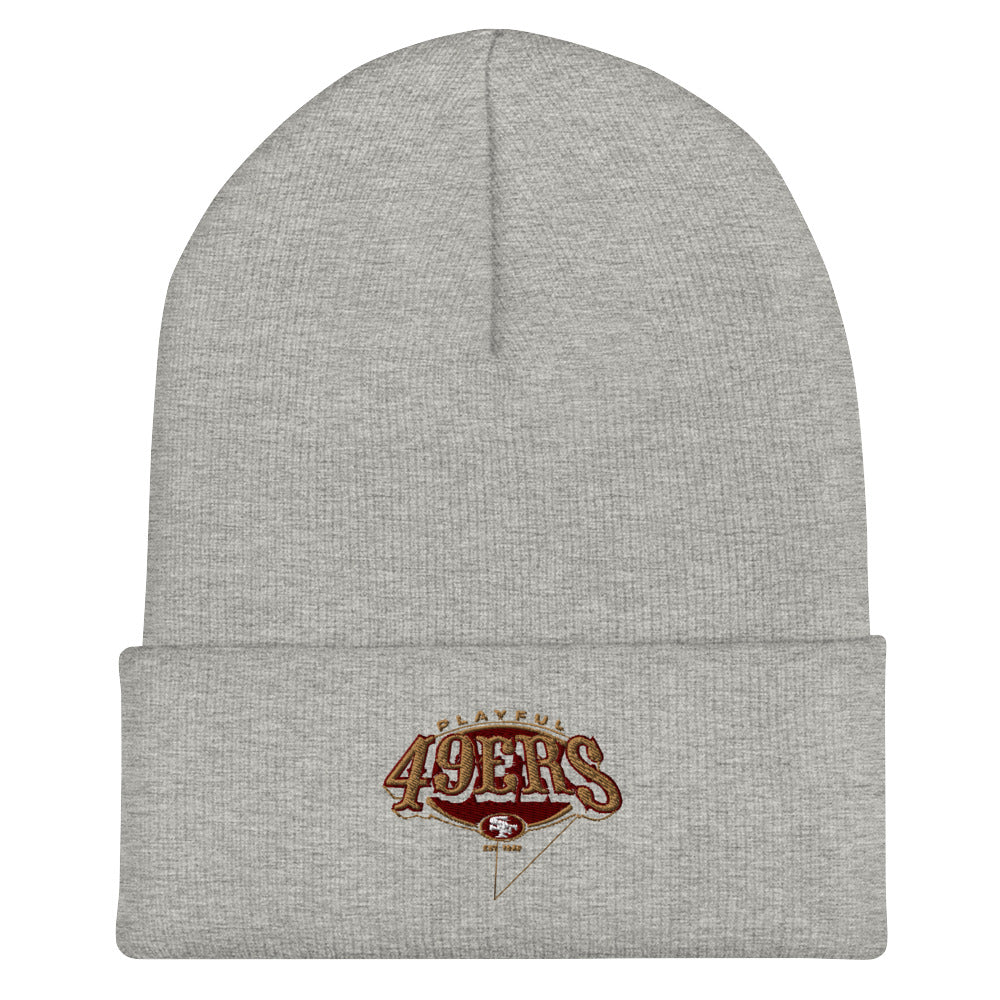 Playful 49ers Cuffed Beanie
