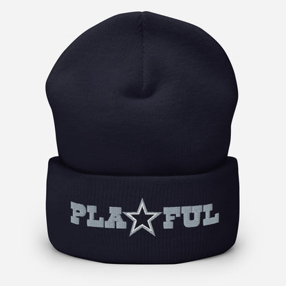 Playful Cowboys Cuffed Beanie