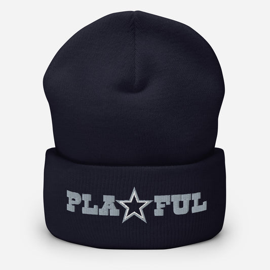 Playful Cowboys Cuffed Beanie