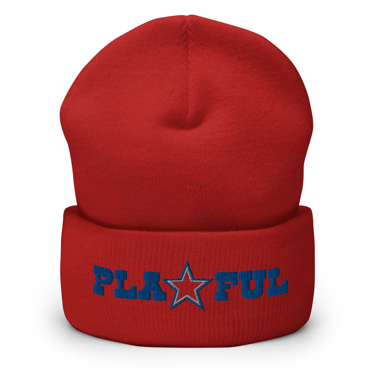 Playful Cowboys (Blue) Cuffed Beanie