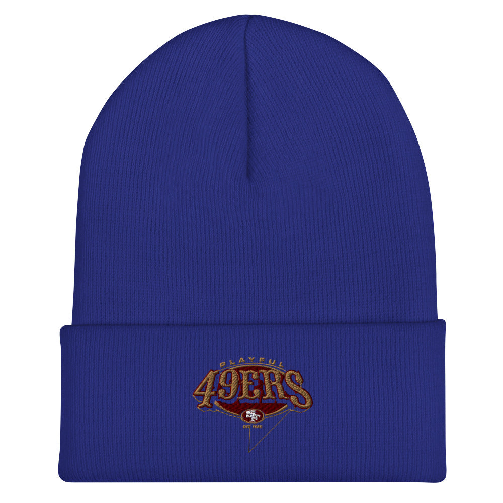 Playful 49ers Cuffed Beanie