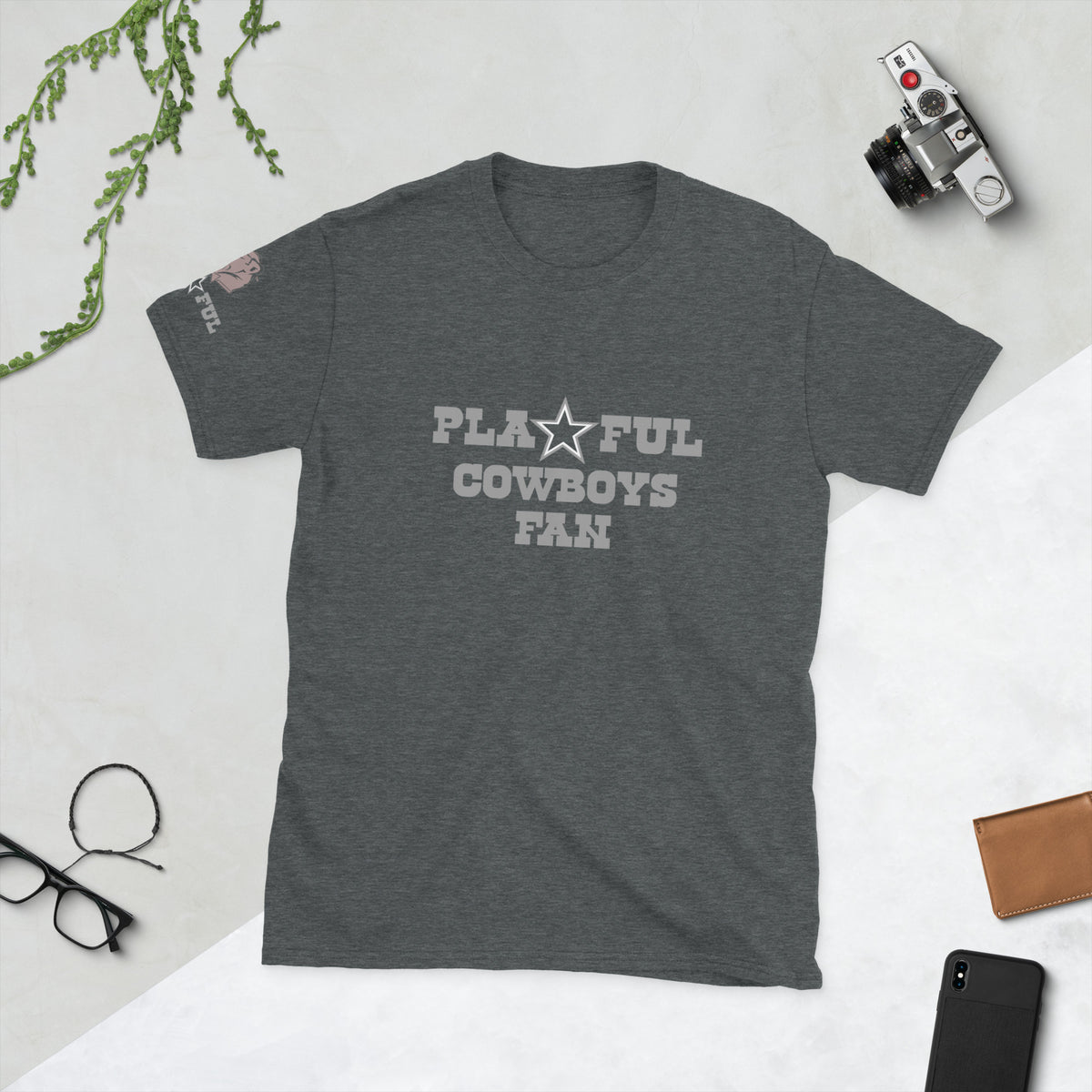 Playful Cowboys Fan Short-Sleeve (Unisex) T-Shirt