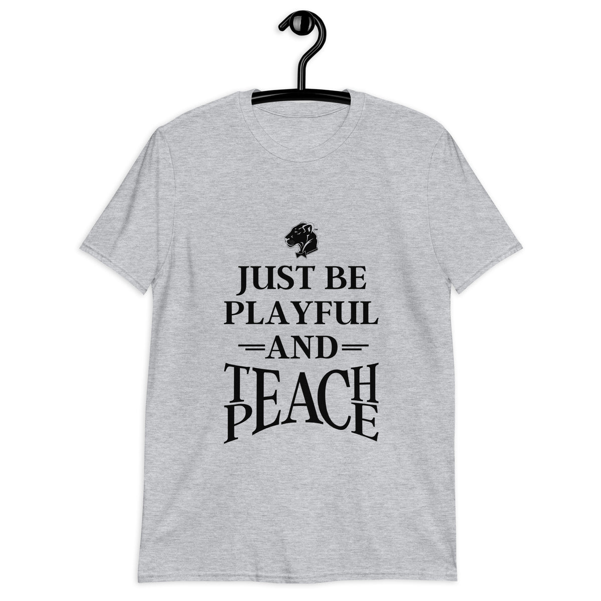 Playful Teach Peace - Black (Unisex) Tee