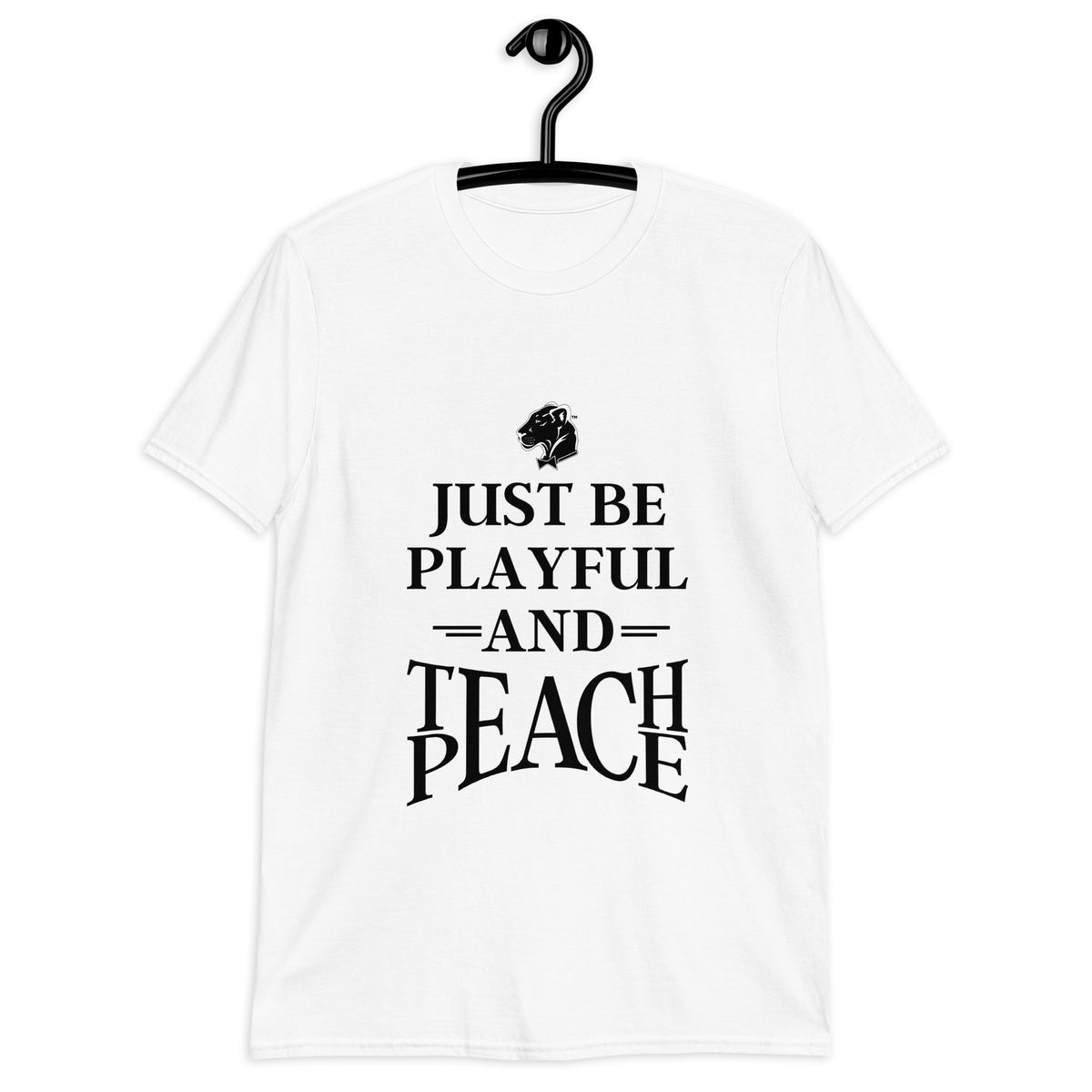 Playful Teach Peace - Black (Unisex) Tee
