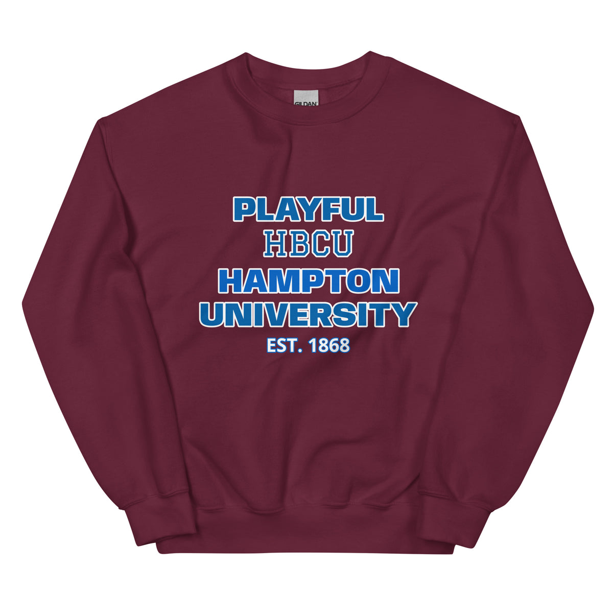 Playful Hampton University (Unisex) Sweatshirt