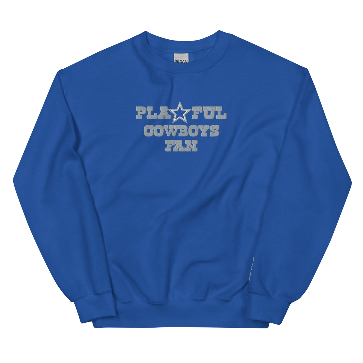 Playful Cowboys Fan Embroidered (Unisex) Sweatshirt