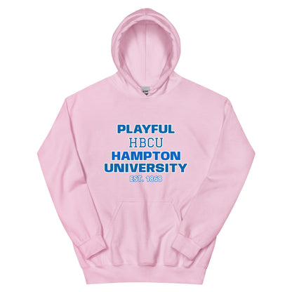 Playful Hampton University (Unisex) Hoodie