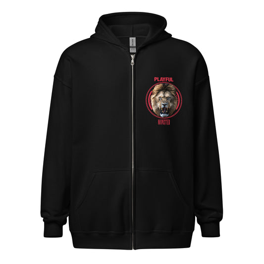 Playful Monster (Unisex) Heavy Blend Zip Hoodie