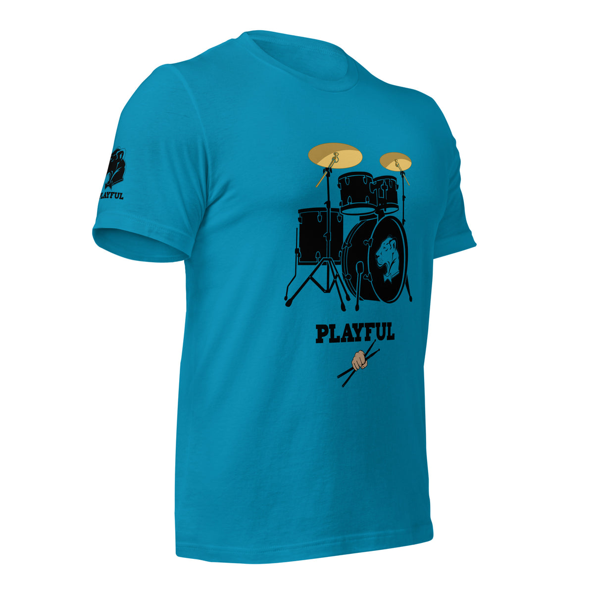 Playful Drummer - Black (Unisex) Tee