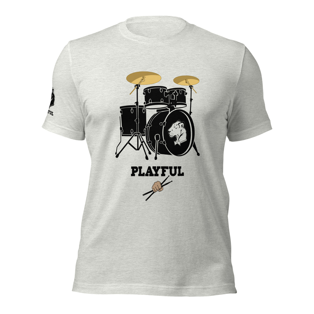 Playful Drummer - Black (Unisex) Tee