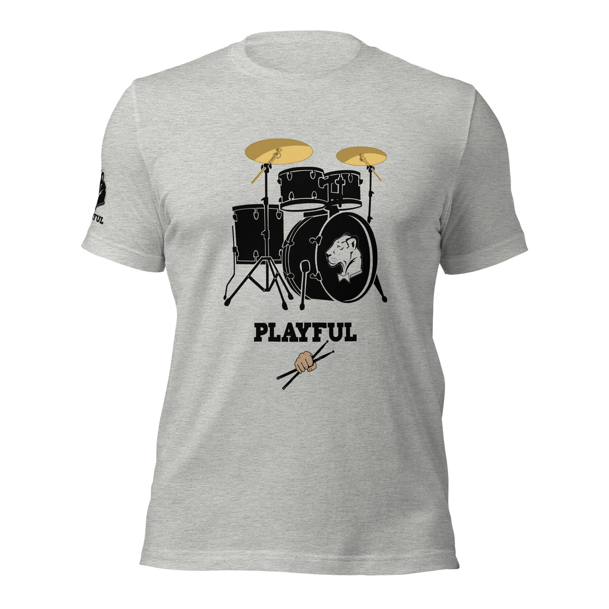 Playful Drummer - Black (Unisex) Tee