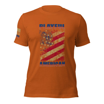 Playful American Rustic Flag (Unisex) T-Shirt