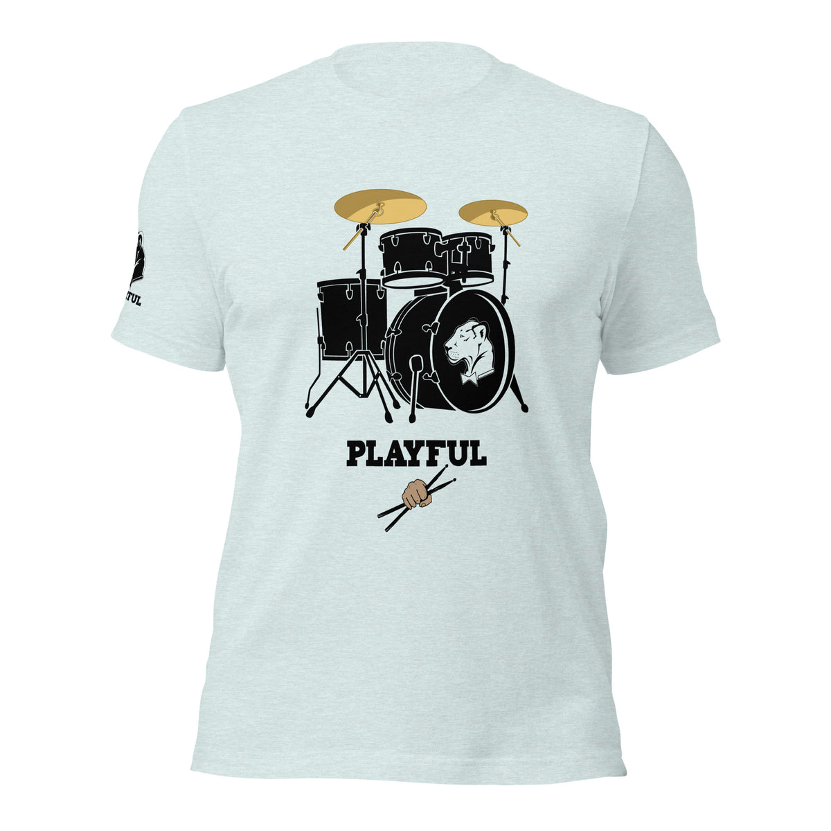 Playful Drummer - Black (Unisex) Tee