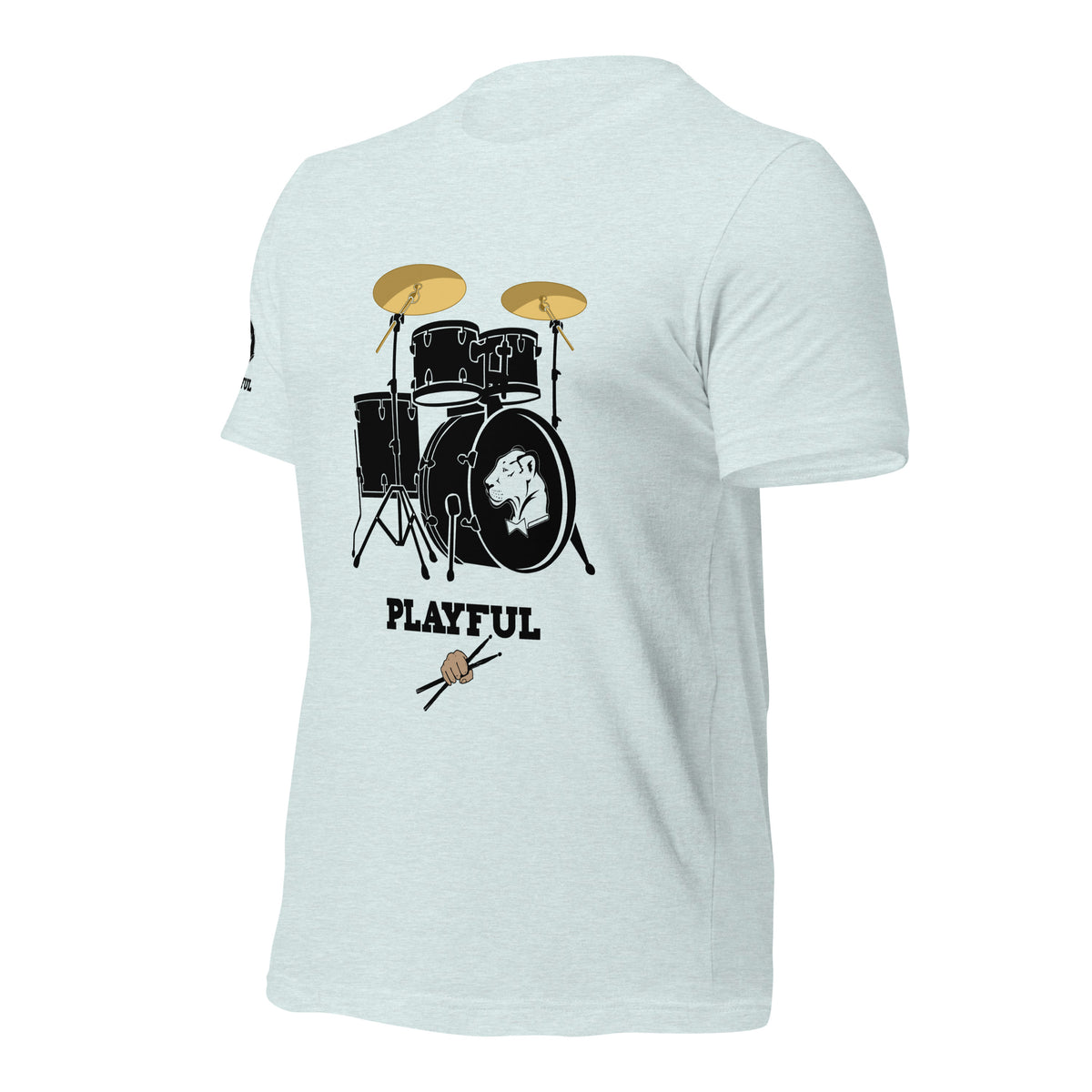 Playful Drummer - Black (Unisex) Tee