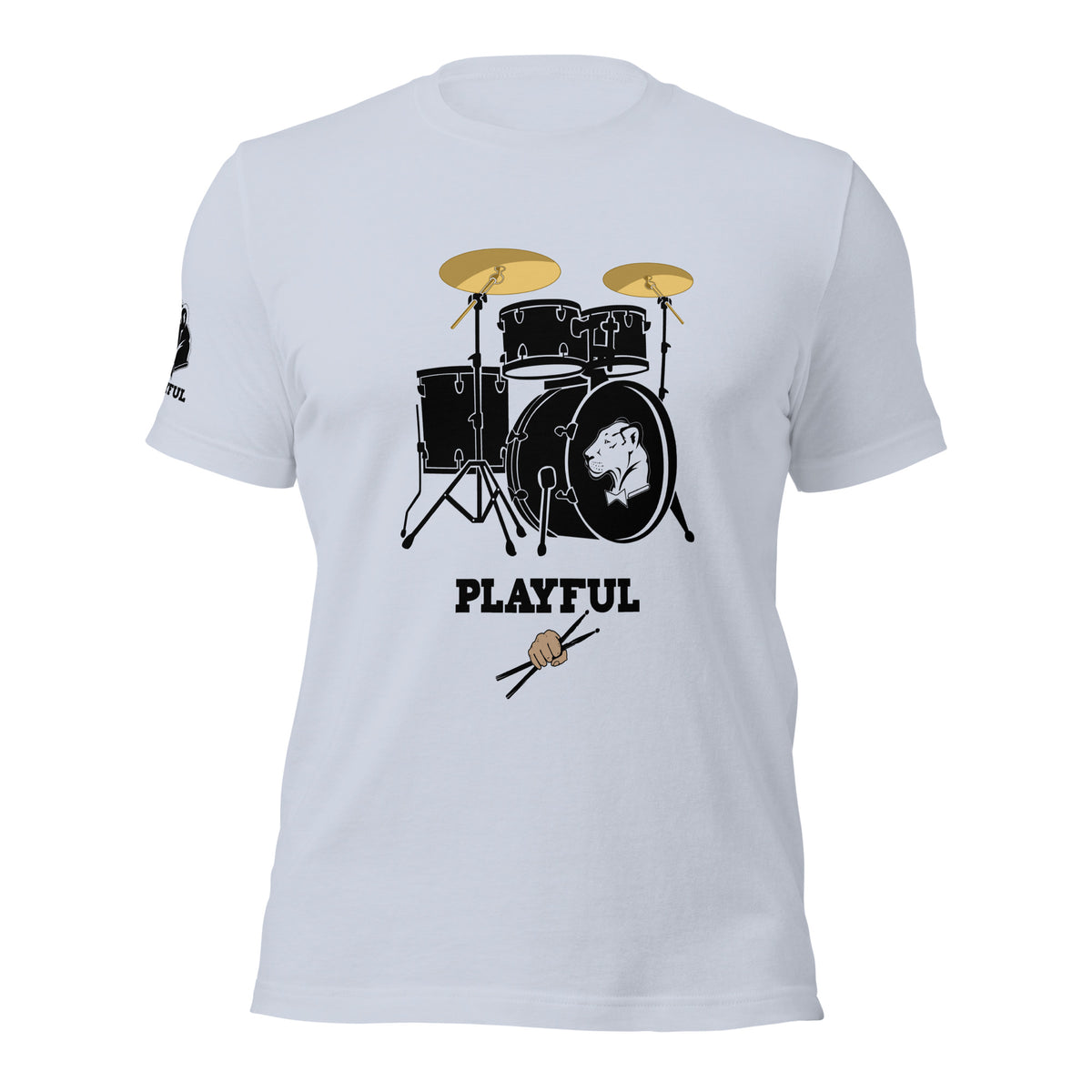 Playful Drummer - Black (Unisex) Tee