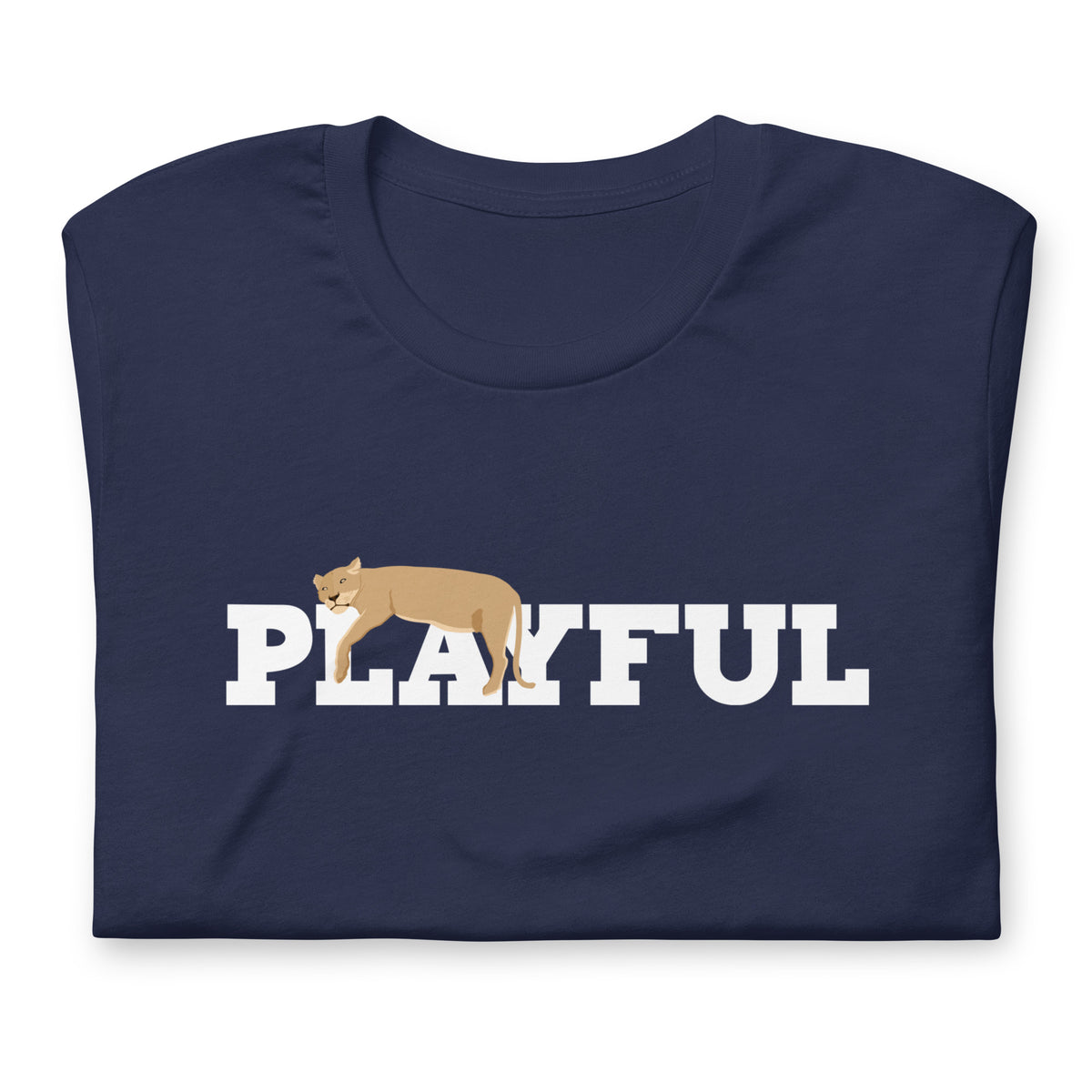 Playful Lazy Lioness (Unisex) T-Shirt