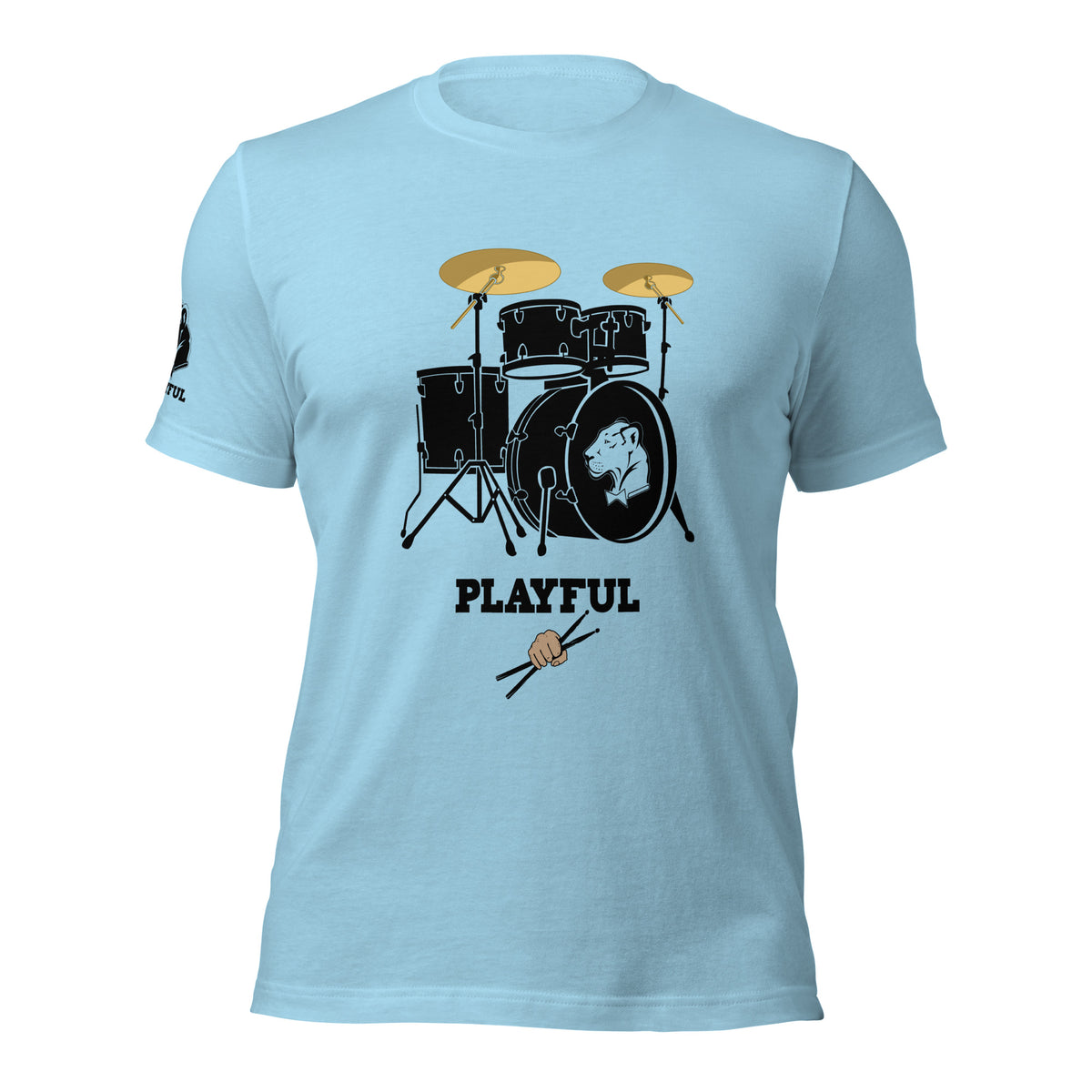 Playful Drummer - Black (Unisex) Tee