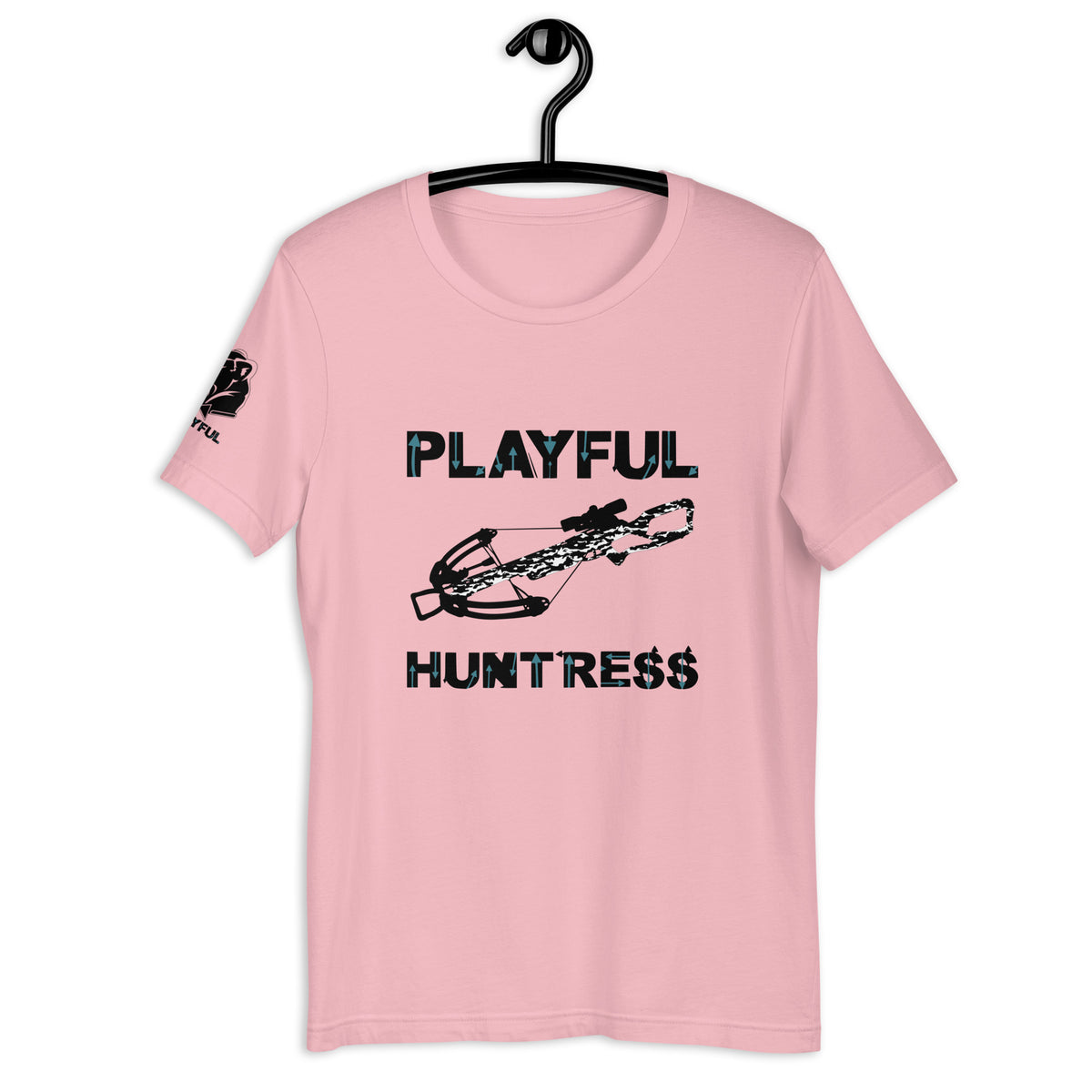 Playful Huntress - Black (Unisex) T-Shirt