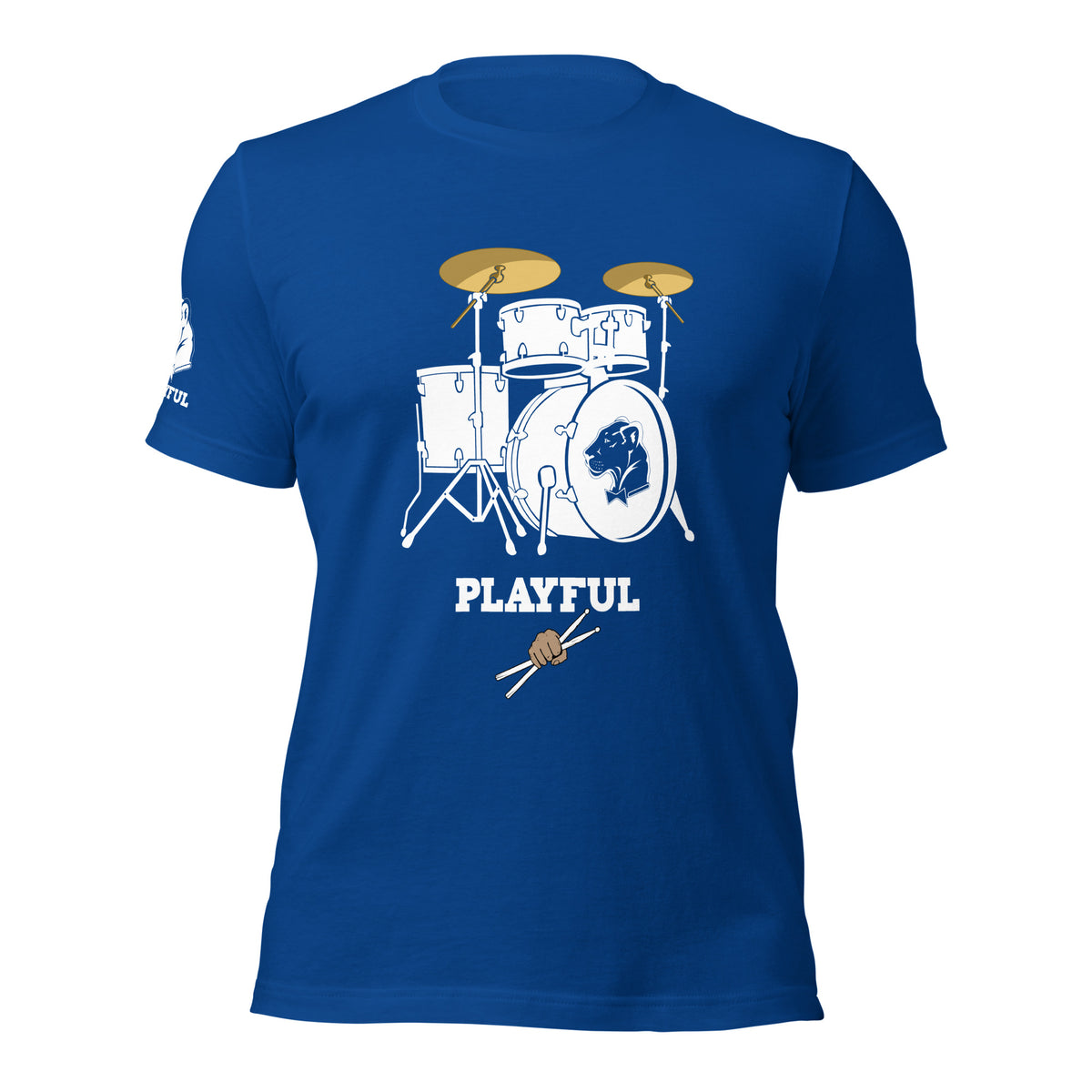 Playful Drummer - White (Unisex) Tee