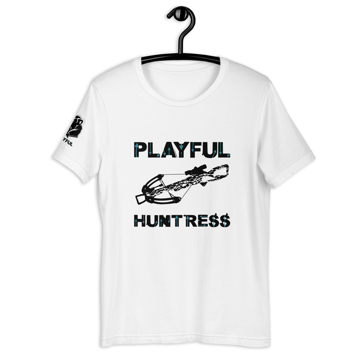 Playful Huntress - Black (Unisex) T-Shirt