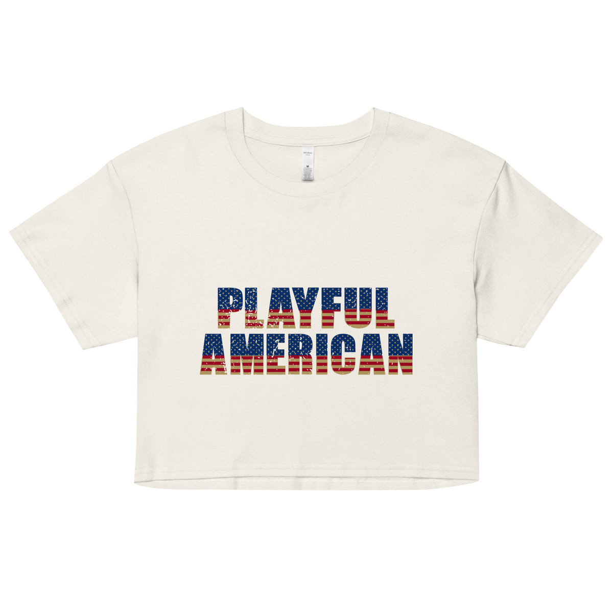 Playful American Ladies Crop Top
