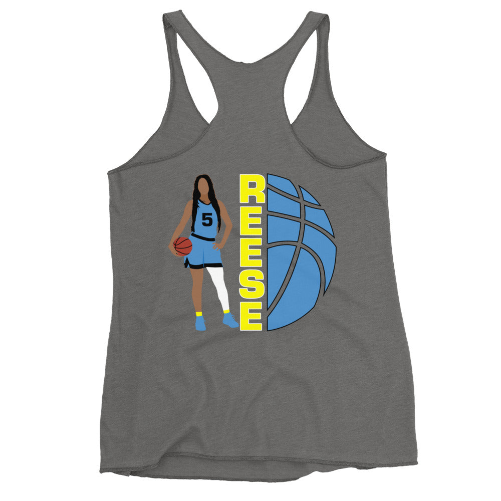 Playful Reese Ladies Racerback Tank