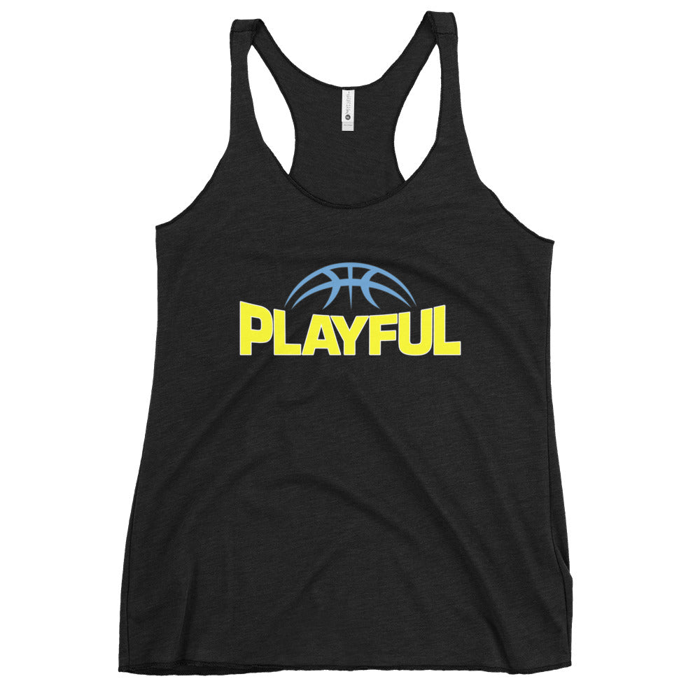Playful Reese Ladies Racerback Tank